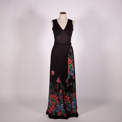 #vintage #abbigliamentovintage #abitivintage #vintagemilano #modavintage, Vestido largo floral vintage