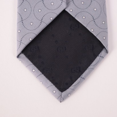 Gucci Light Blue Tie. Silk Florence Italy