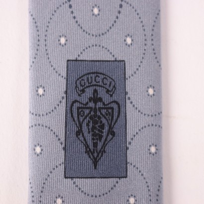 Gucci Light Blue Tie. Silk Florence Italy