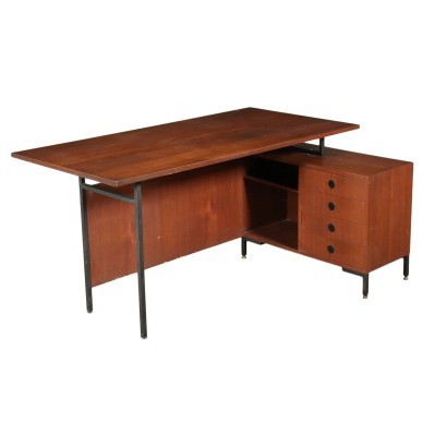 antigüedades modernas, antigüedades de diseño moderno, escritorio, escritorio de antigüedades modernas, escritorio de antigüedades modernas, escritorio italiano, escritorio vintage, escritorio de los años 60, escritorio de diseño de los años 60