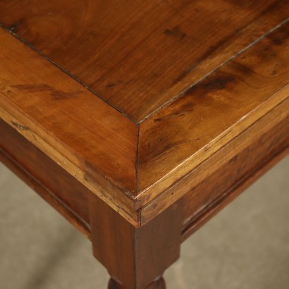 Foldable Game Table Walnut Poplar Italy 19th Century