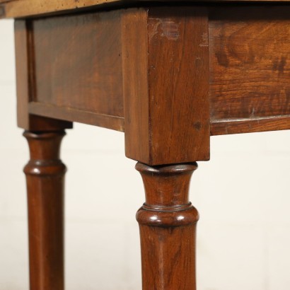 Foldable Game Table Walnut Poplar Italy 19th Century