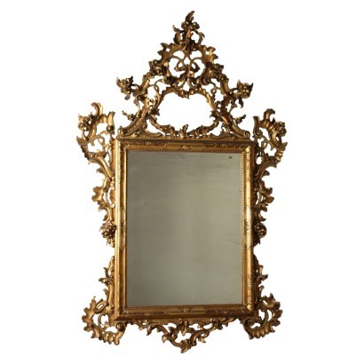 Rocaille Mirror Italy Late 19th Century
