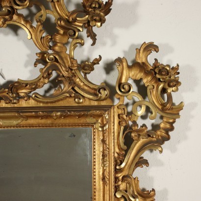 Rocaille Mirror Italy Late 19th Century
