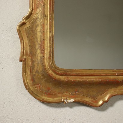 Umbertine Revival Cabaret Mirror Italy 19th Century