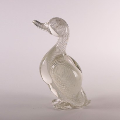 Murano Glass Duck Italy 1960s Murano's Manufacture