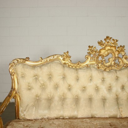 Revival Sofa Padded Italy 19th Century
