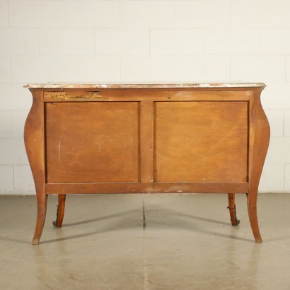 Lombard Rocò Revival Chest of Drawers Sessile Oak Italy 20th Century