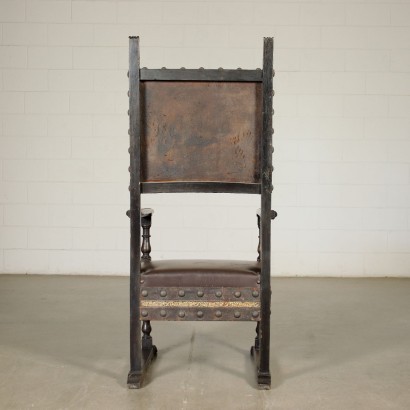 antique, fauteuil, fauteuils antiques, fauteuil antique, fauteuil italien antique, fauteuil antique, fauteuil néoclassique, fauteuil du XIXe siècle, Paire de trônes néo-Renaissance