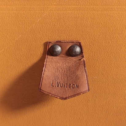 Louis Vuitton Wardrobe Trunk Brass Oil Cloth France 1920s