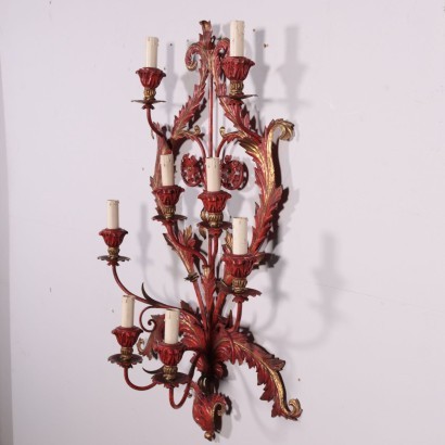 Wall Lamp With Eight Light Metal Italy 20th Century