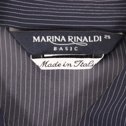 Marina Rinaldi Blue Shirt Reggio Emilia Italy