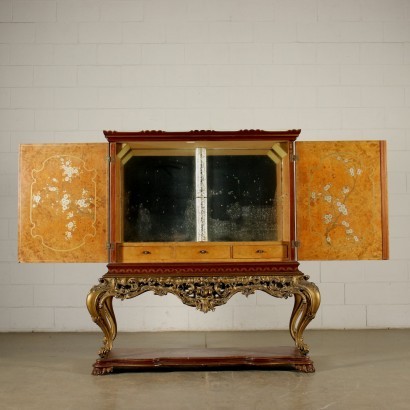 Bar Cabinet In The Style Of Chinoiserie Italy 20th Century