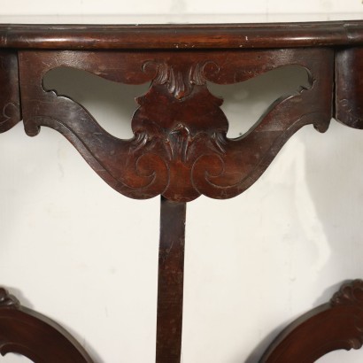 Louis Philippe Revival Console Walnut Italy 19th-20th Century