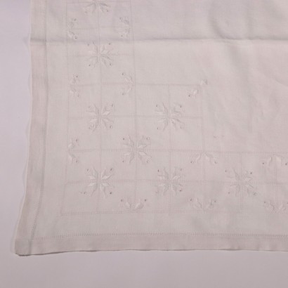 Flax Tablecloth With 12 Napkins Italy 20th Century