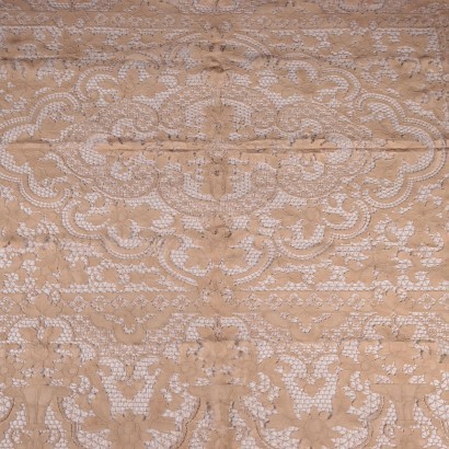 Couverture De Table En Style Burano Coton Italie 20ème Siècle