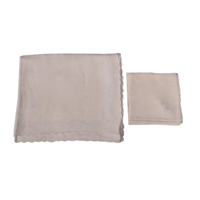 Mantel de lino con 12 servilletas