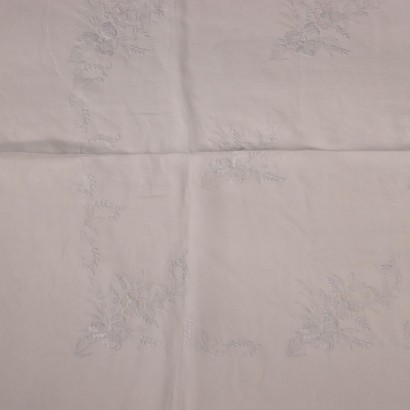 Flax Tablecloth WIth 12 Napkins