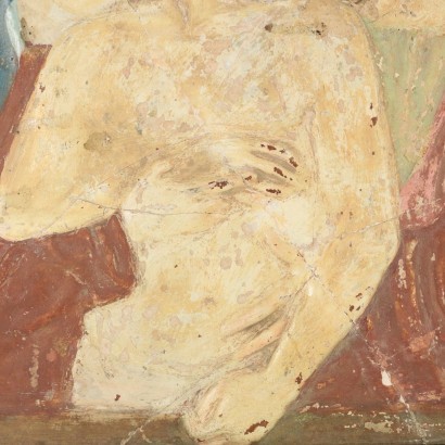 Piété Plaque Copie de Giovanni Bellini Plâtre Italie 19ième Siècle