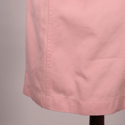 Vintage Ferrè Pink Denim Dress Milan Italy 1980s