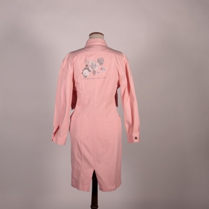 Robe Vintage Ferré Rose Denim Milan Italie Années 1980