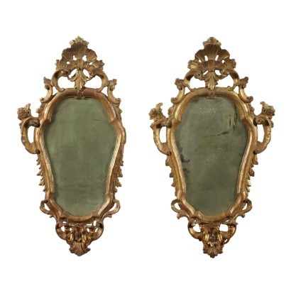 Antik, Spiegel, Antiker Spiegel, Antiker Spiegel, Antiker italienischer Spiegel, Antiker Spiegel, Neoklassizistischer Spiegel, Spiegel des 19. Jahrhundert