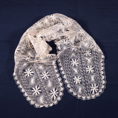 Tenerife Stitching Veil Cotton Italy 20th Century