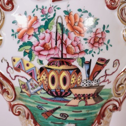 Vase Porcelaine Italie Fin Du \'800 Début Du \'900