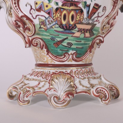 Vase Porcelaine Italie Fin Du \'800 Début Du \'900