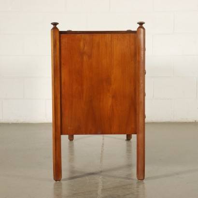 Chest Of Drawers Walnut Veneer Stained Beech Italy 1970s