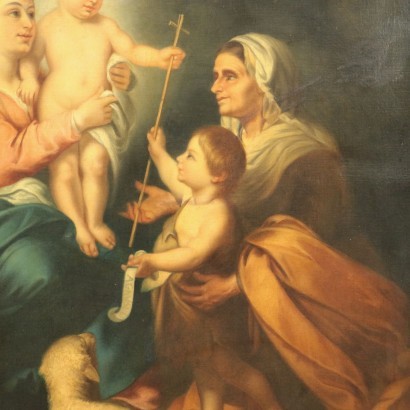 Kunst, Italienische Kunst, Altitalienische Malerei, Madonna mit Kind S. Giovannino und S., Bartolomé Esteban Murillo