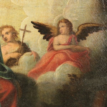 Virgen y el niño con los santos