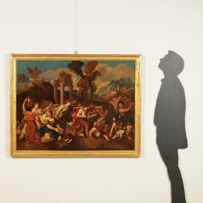 arte, arte italiana, pittura antica italiana,Mosè e le Figlie di Jetro