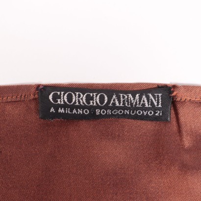 Giorgio Armani Rust Silk Stole Milan Italy