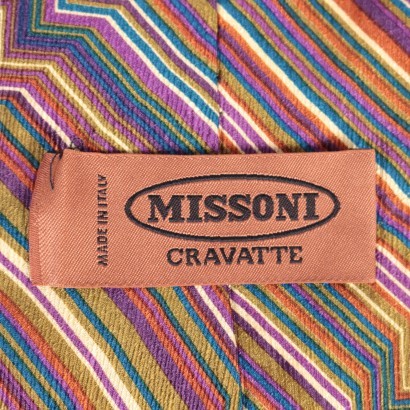 Missoni Striped Tie SIlk Italy
