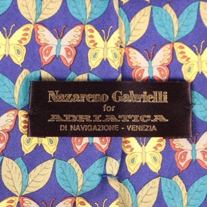 Cravate Papillons Nazareno Gabrielli Soie Tolentino Italie