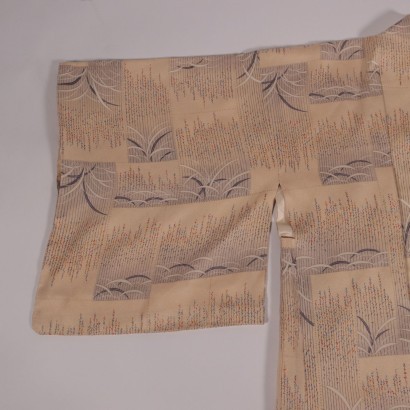 Chaqueta vintage con corte kimono beige