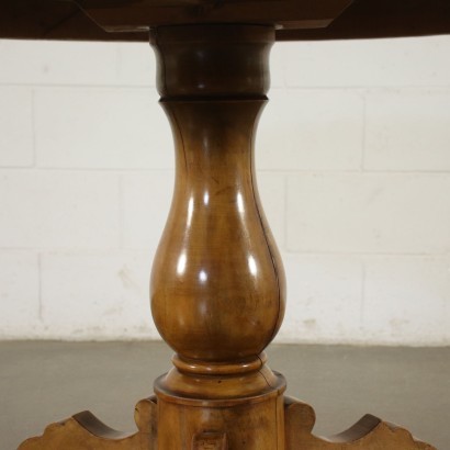 Louis Philippe Revival Table Marple Walnut Italy 20th Century