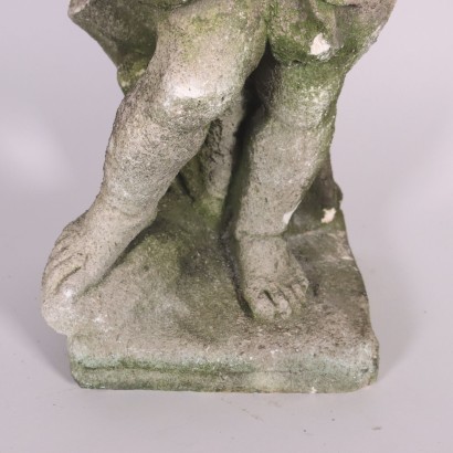 Oustside Sculpture Of A Putto Stone Italy 20th Century