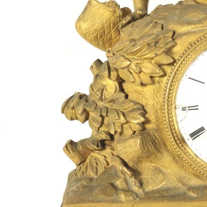 Gilded Bronze Table Clock France 19th Century