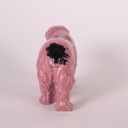 Pink Marble Bear Sculpture Italy 20th Century