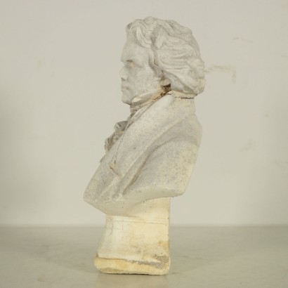 Buste De Beethoven Pâte De Ciment Italie 20ème Siècle