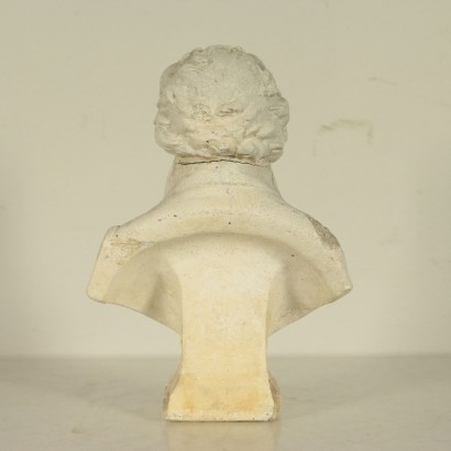 Beethoven's Bust Cement Paste Italy 20th Century