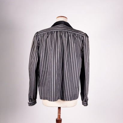 Vintage Valentino Striped Shirt Cotton Rome Italy 1980s