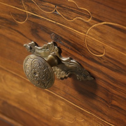 Commode Baroque Sapin commun Erable Noyer Bronze Italie 1700