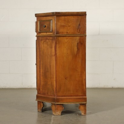 Notched Lombard-Venetian Cupboard Cherry Italy 19th Century