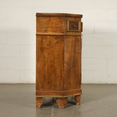 Notched Lombard-Venetian Cupboard Cherry Italy 19th Century