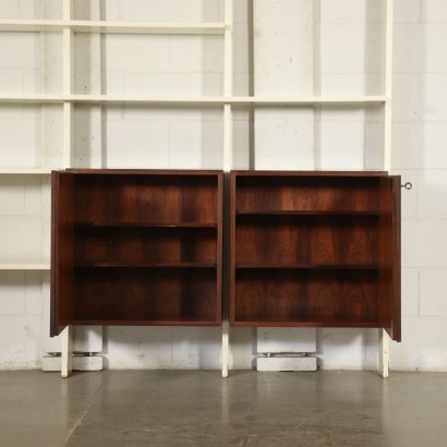 Bookcase Veneered Wood Lacquered Wood Italy 1960s