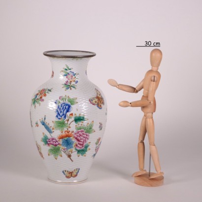 Herend Vase Porcelain Hungary 20th Century