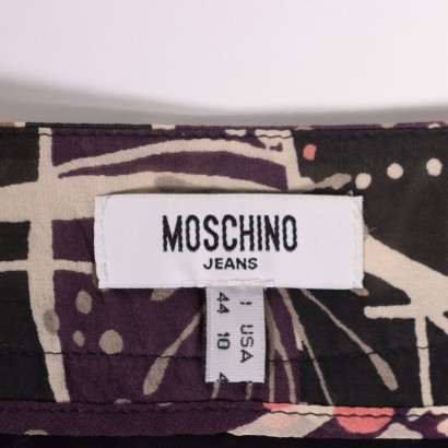moschino, moschino jeans, gonna in seta, gonna moschino, secondhand, moda sostenibilità,Gonna in Seta Moschino Jeans